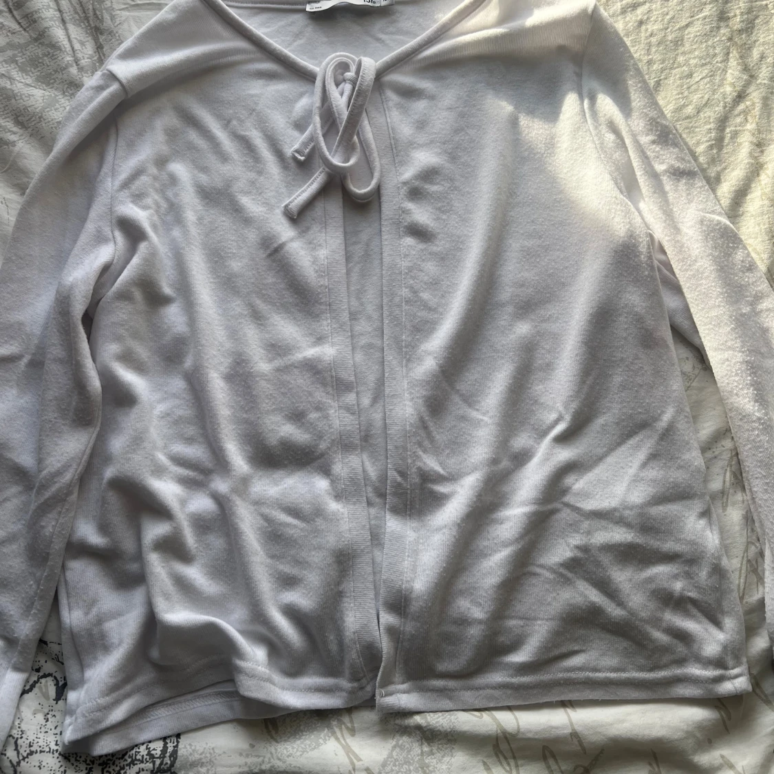 Vit kofta med knyt från lager 157 i storlek 160