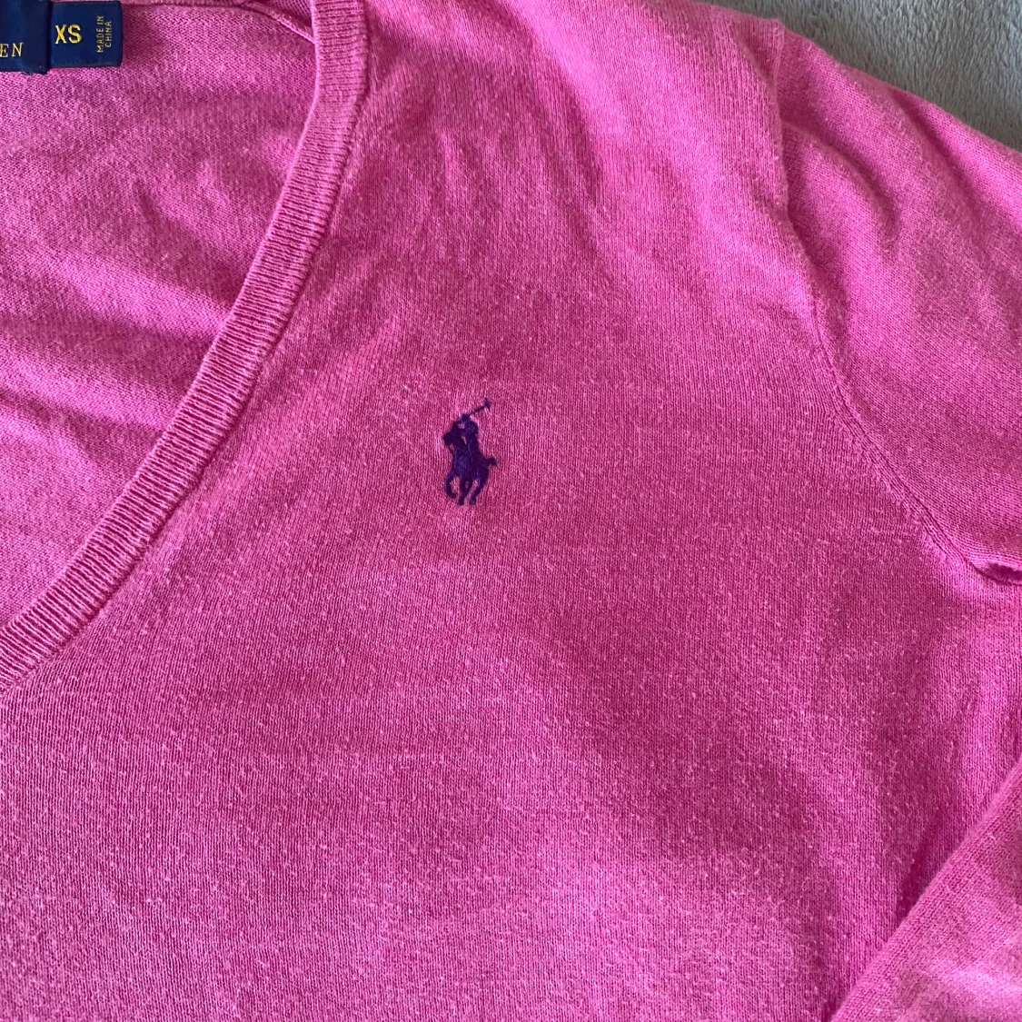 Rosa v-ringad tröja Polo Ralph Lauren - 1