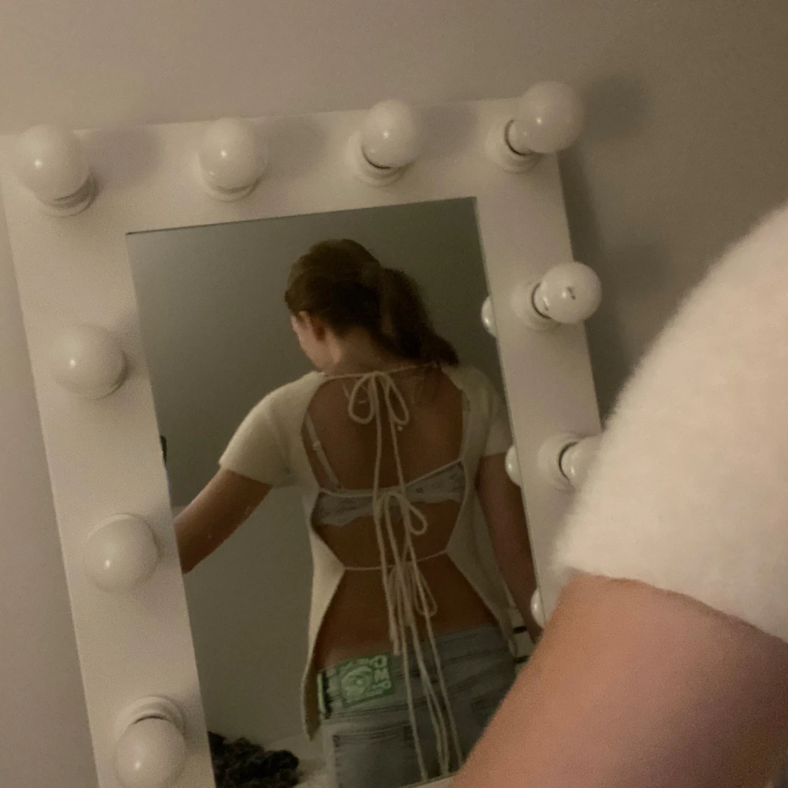 Beige stickad tröja - 3