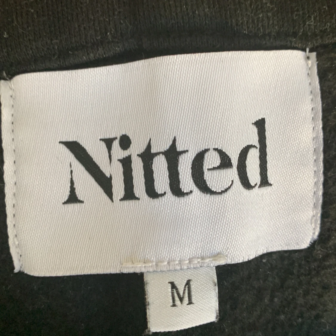 Svarta bootcut mjukisbyxor Nitted M - 1