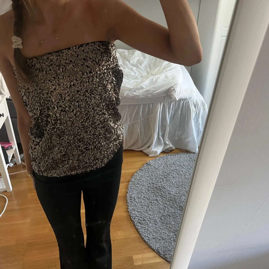 Glitter kjol/topp - 90