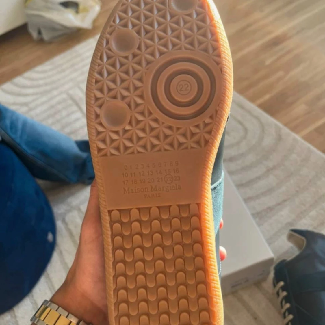 Blå sneakers från Maison Margiela - 4