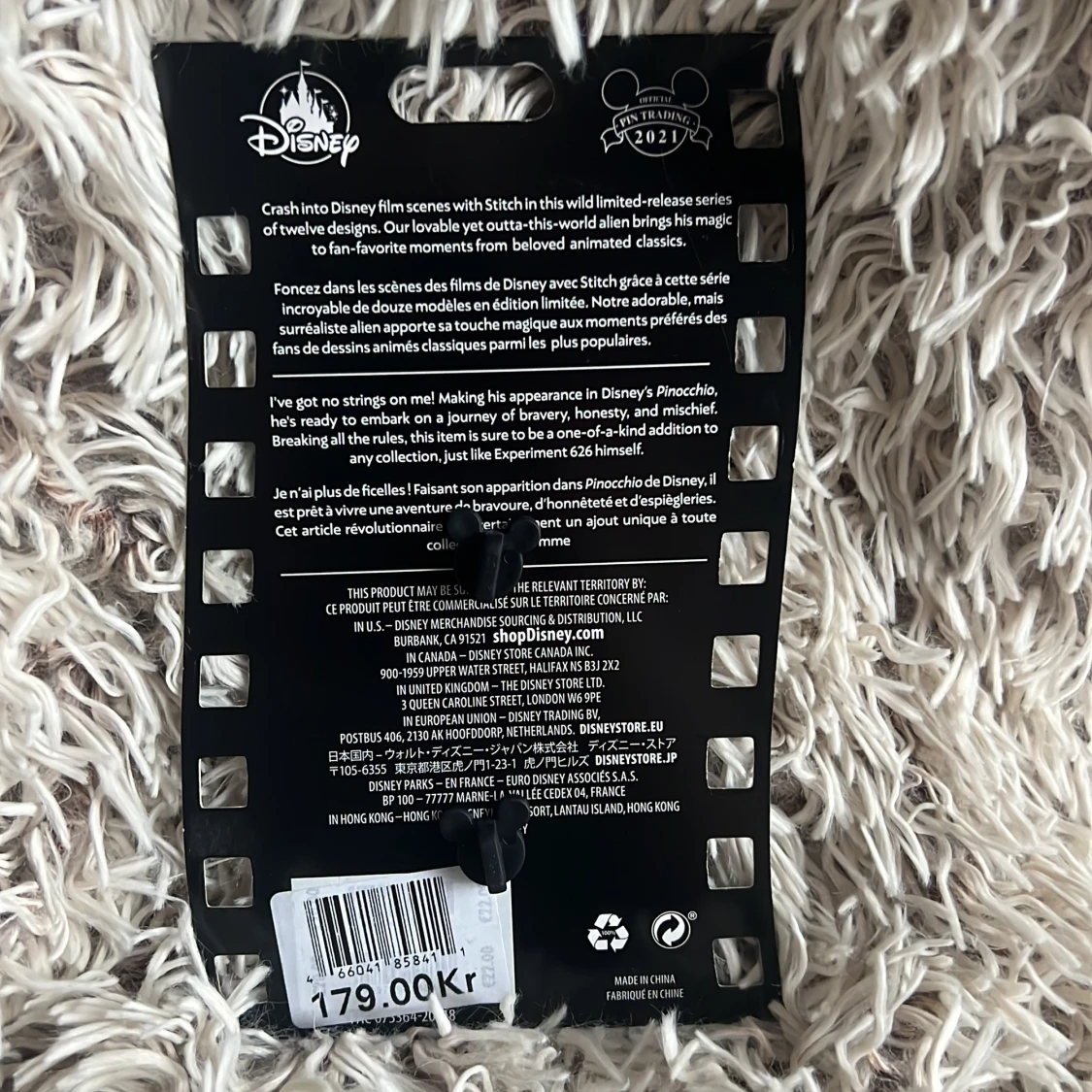 Stitch Crashes Disney Jumbo Pin 5 - The Adventures of Pinocchio - 90