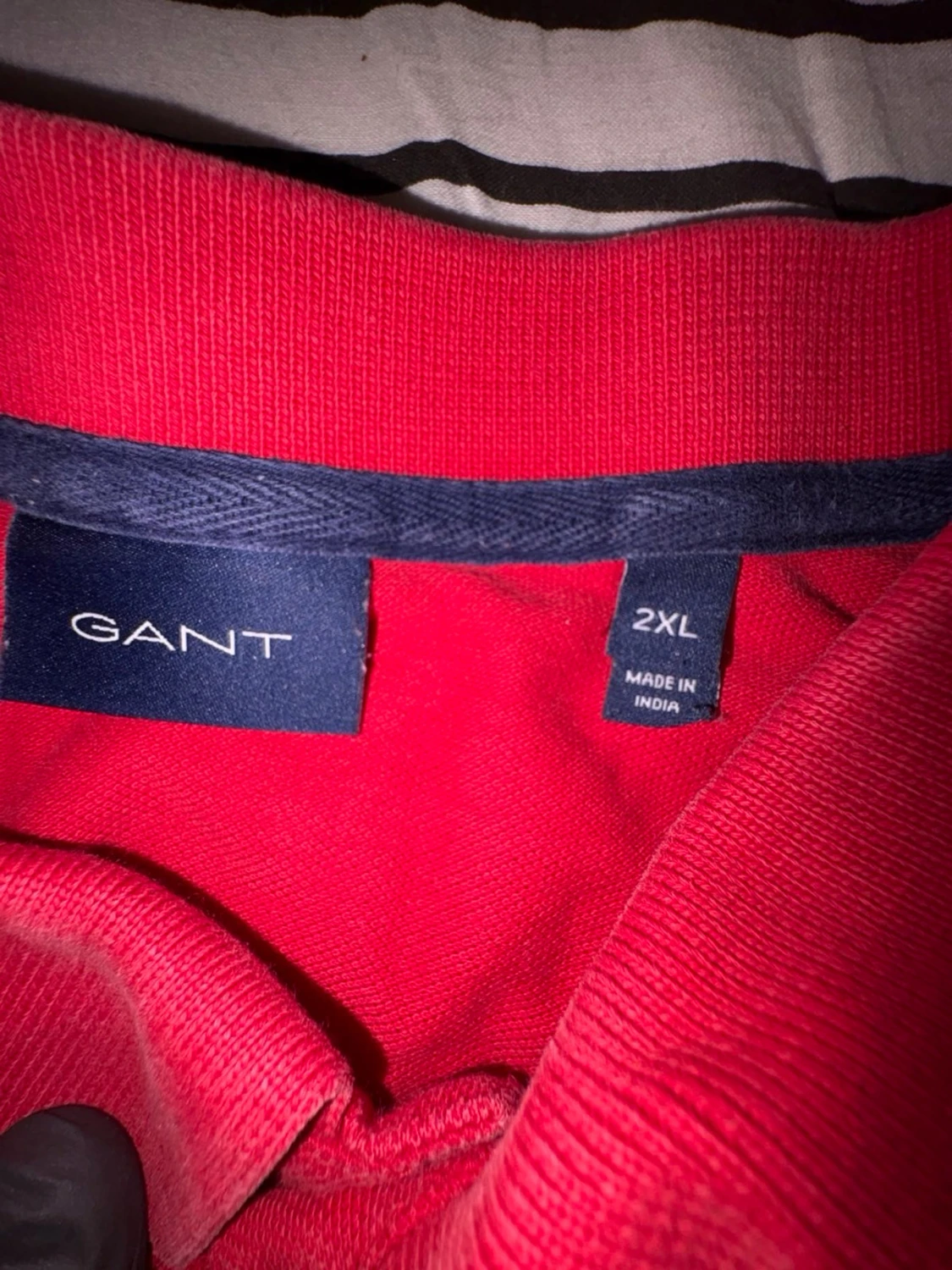 Röd pikétröja från GANT i 2XL - 3