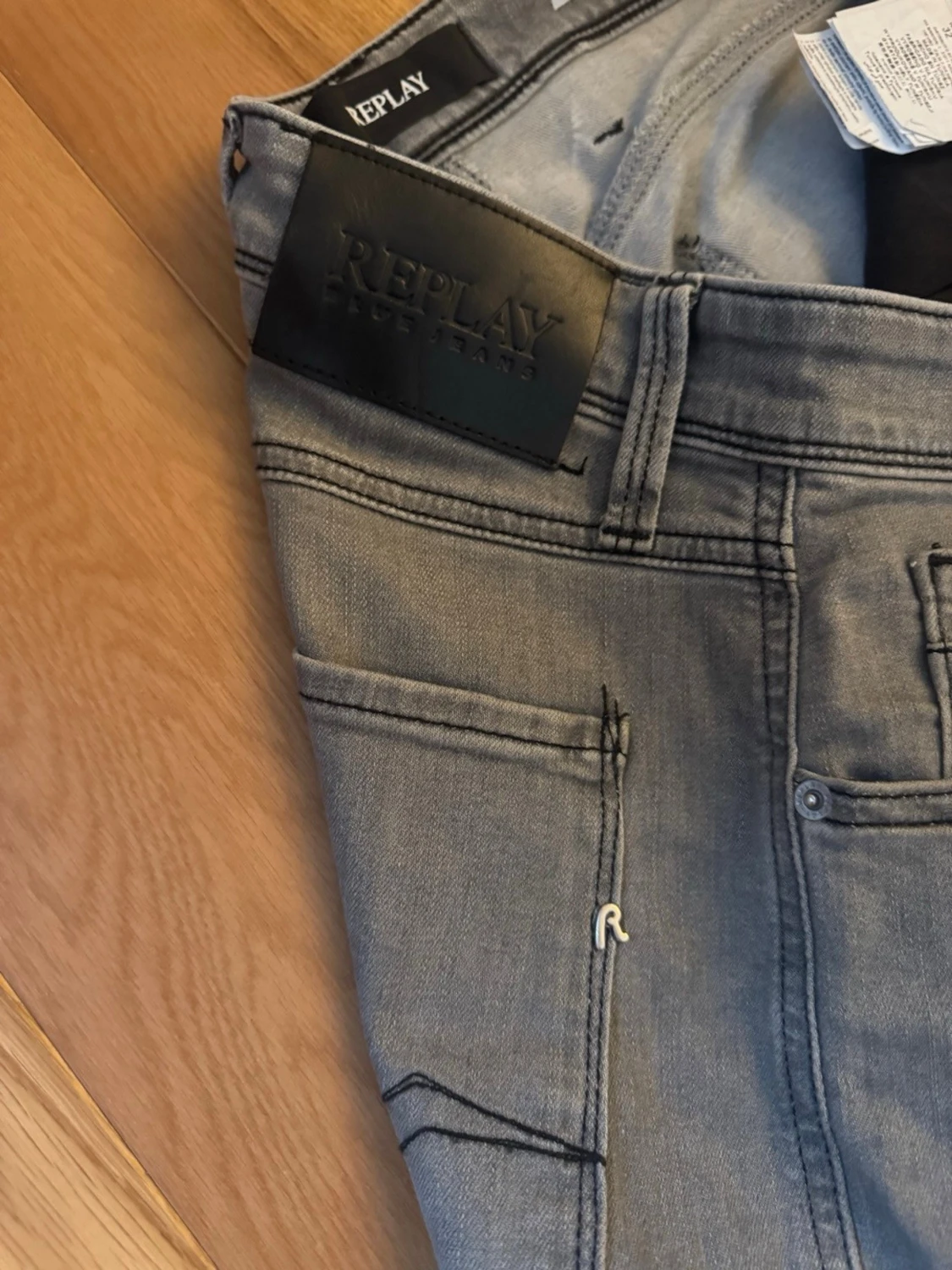 Replay Anbass grå slim jeans - 3