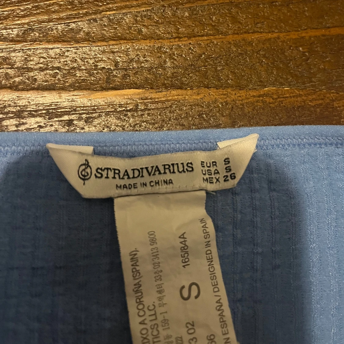 Blå ribbad kortklänning Stradivarius - 2