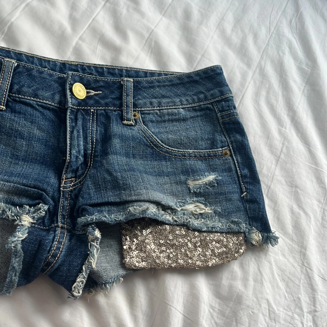 Shorts med glitter - 91