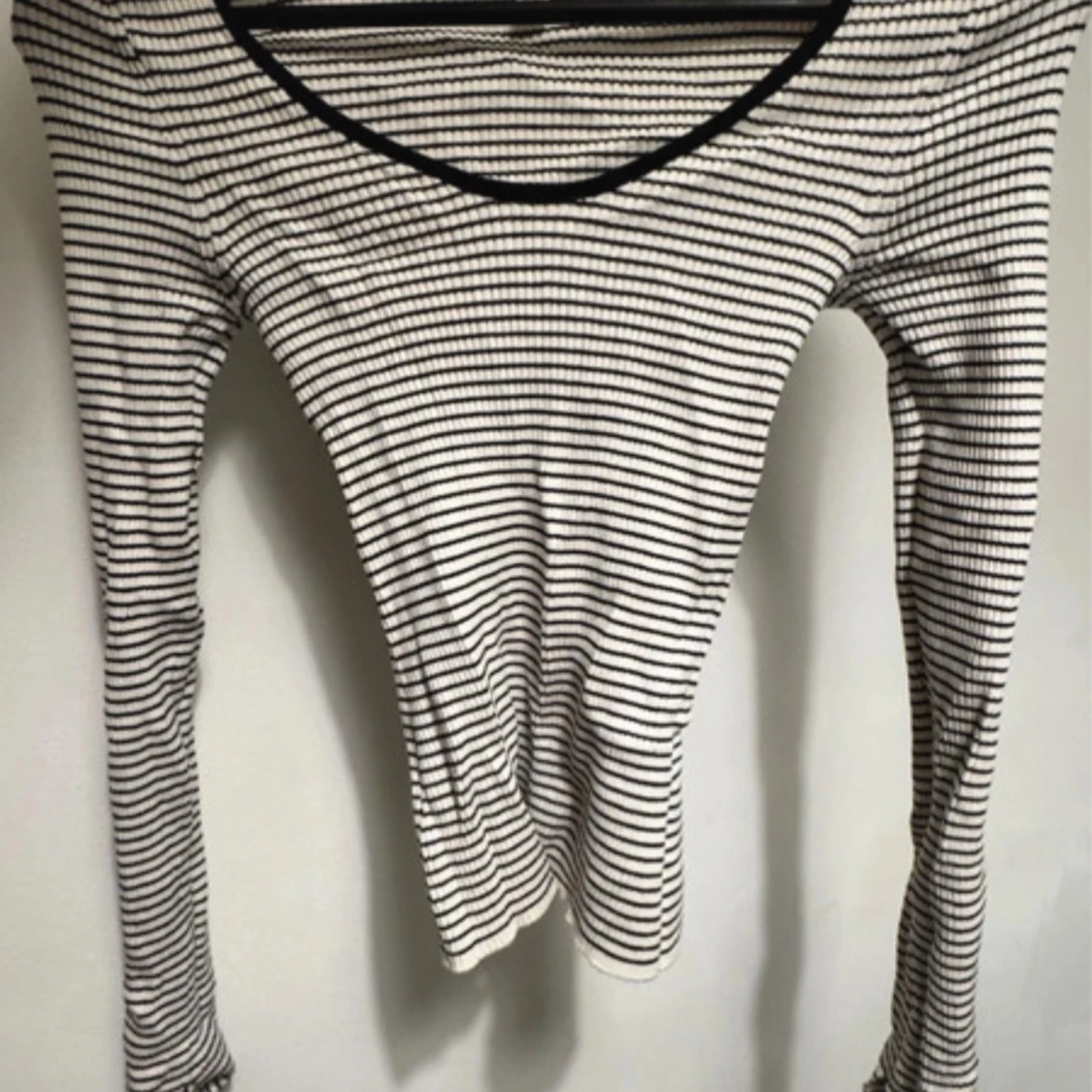 Randig långärmad topp från H&M