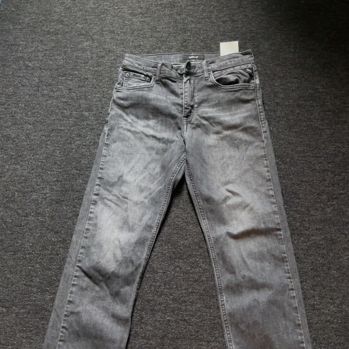 Grå Replay jeans straight fit - 2