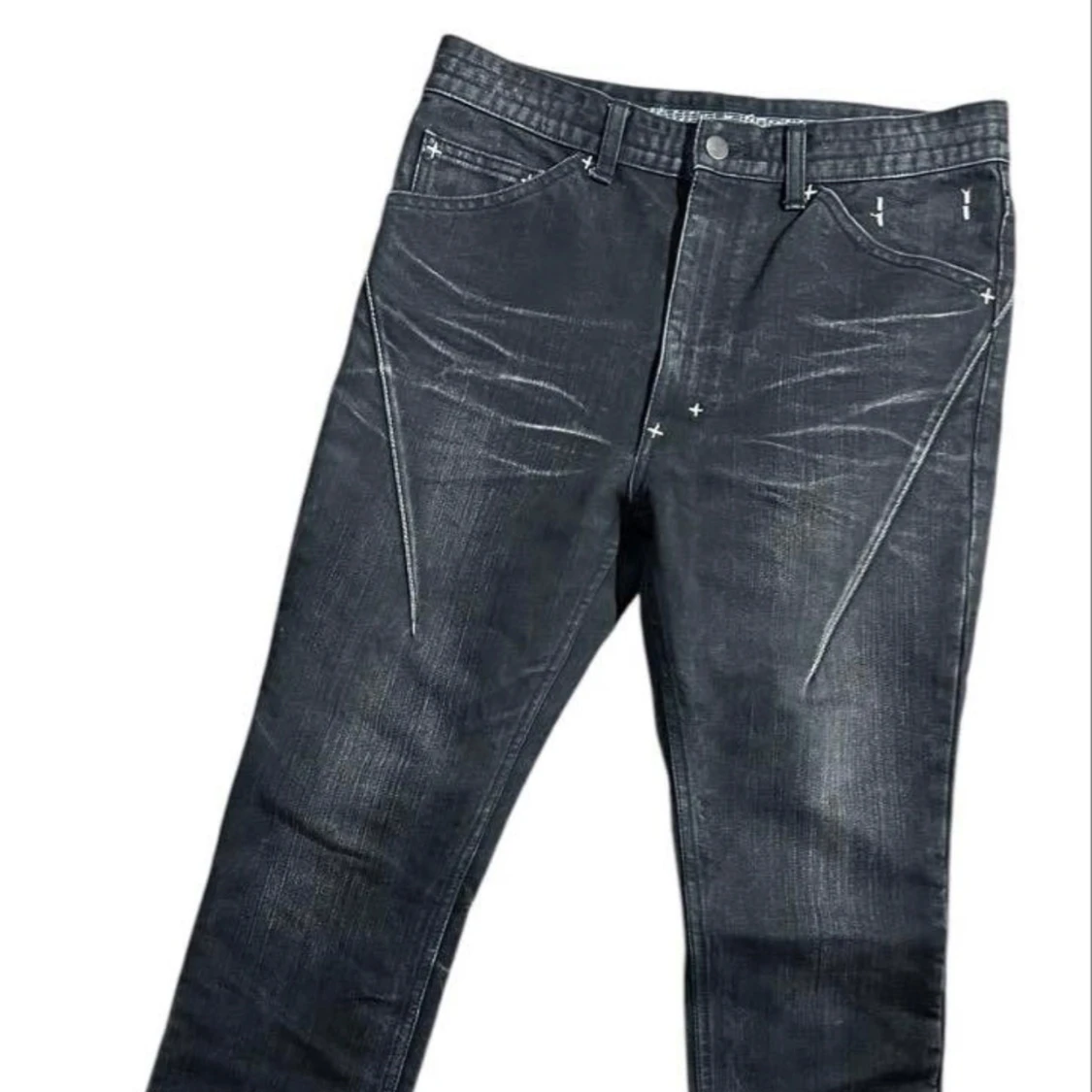 Number (N)ine Cross Stitch Tapered Jeans 28