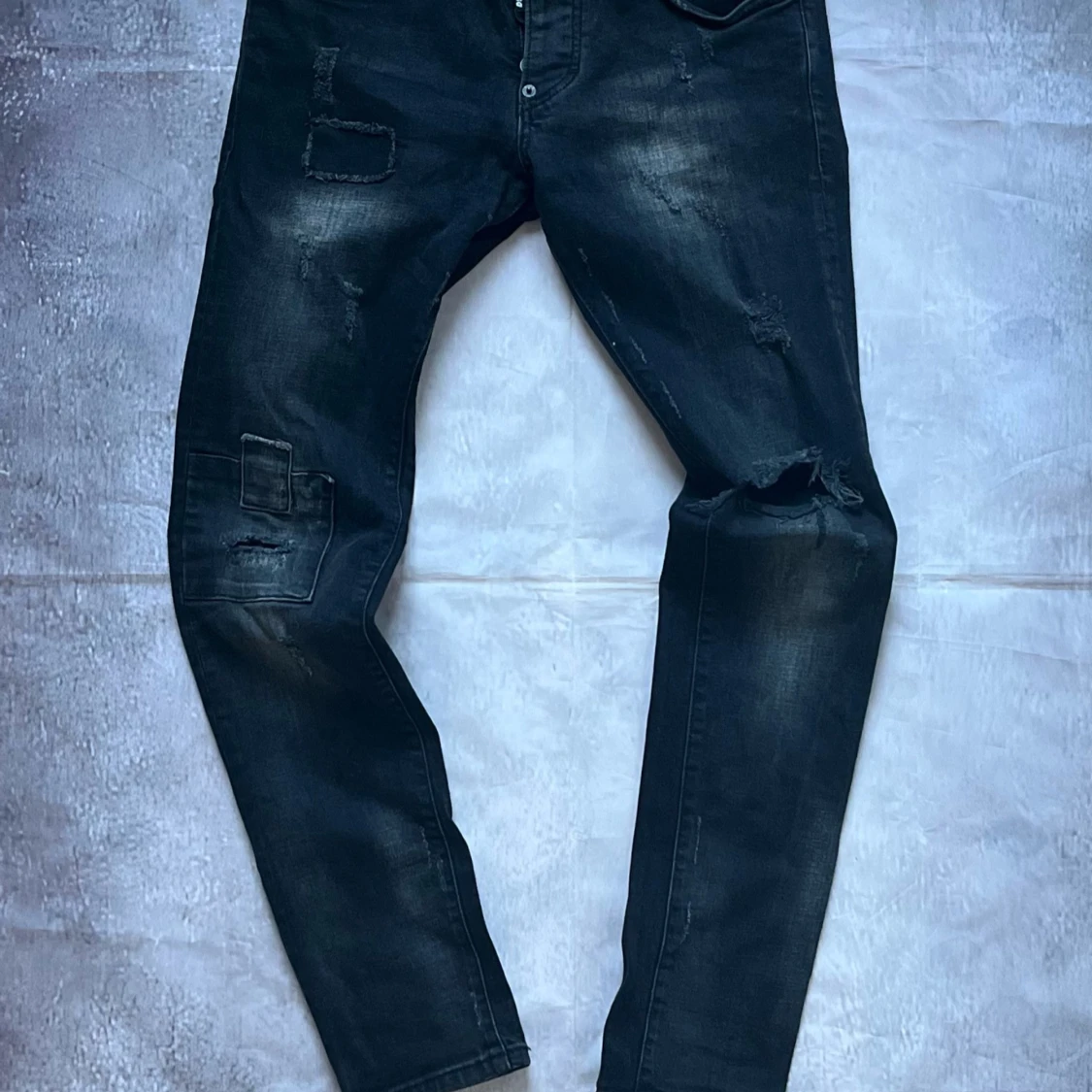 Dsquared2 Skinny Dan Jeans – Black Distressed Denim Size 42
