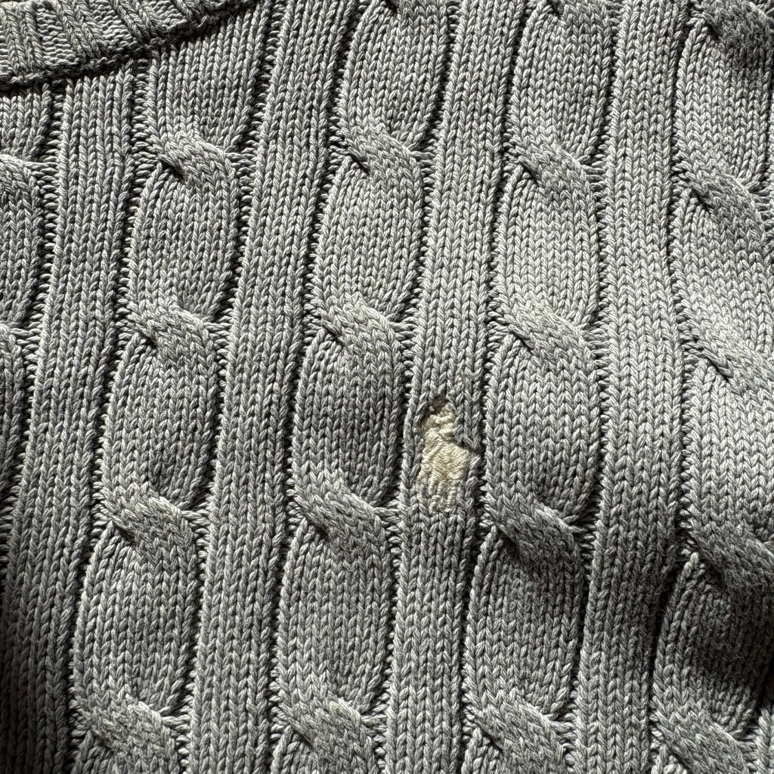 Grå kabelstickad tröja Polo Ralph Lauren - 3