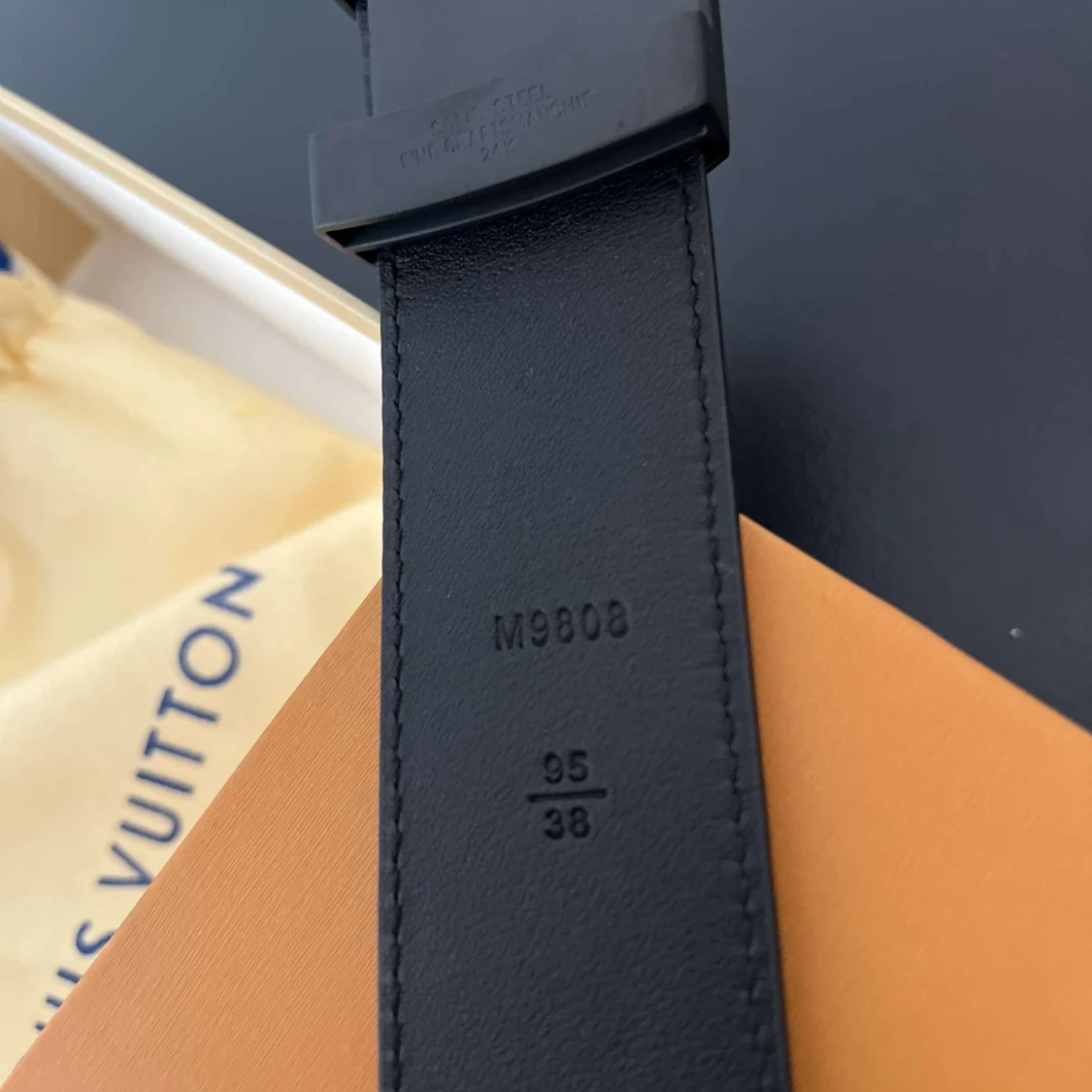 Louis Vuitton Damier Graphite bälte - 2