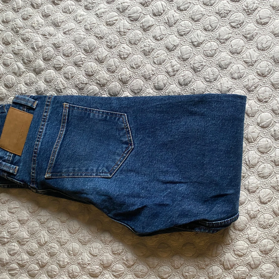 Blå raka jeans från Zara - 1