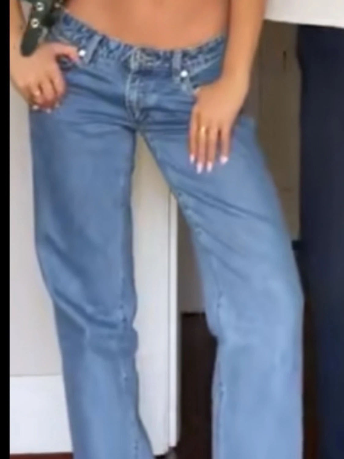 Lowwaist straight Abrand jeans