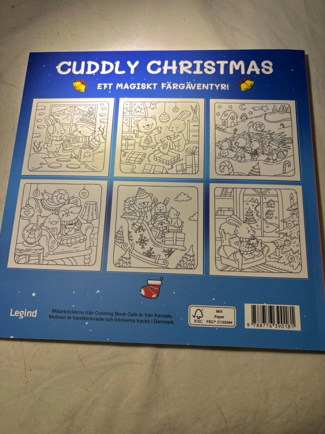 Cuddly Christmas: Mysig & Gullig Målarbok - 1