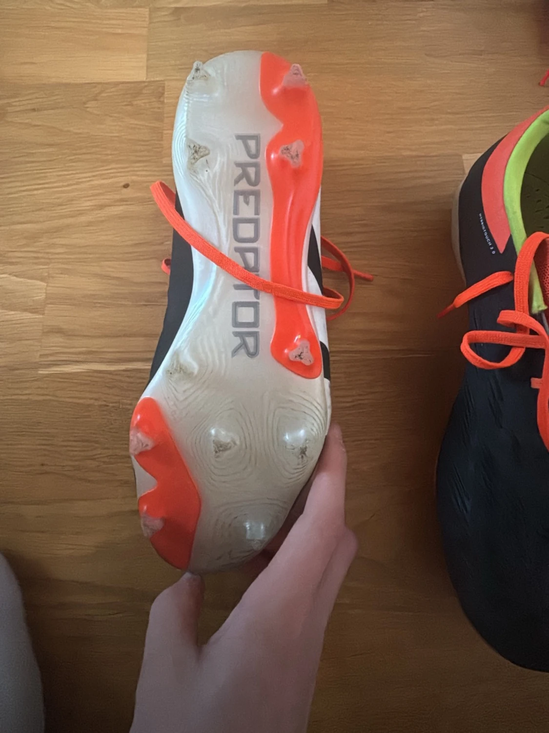 Adidas Predator fotbollsskor svart/orange - 2