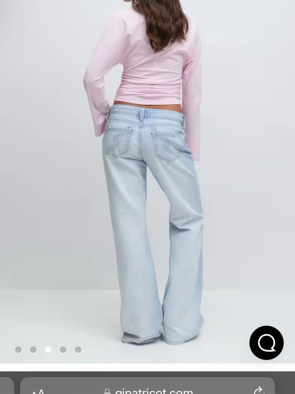 Lågmidjade baggy jeans - 6