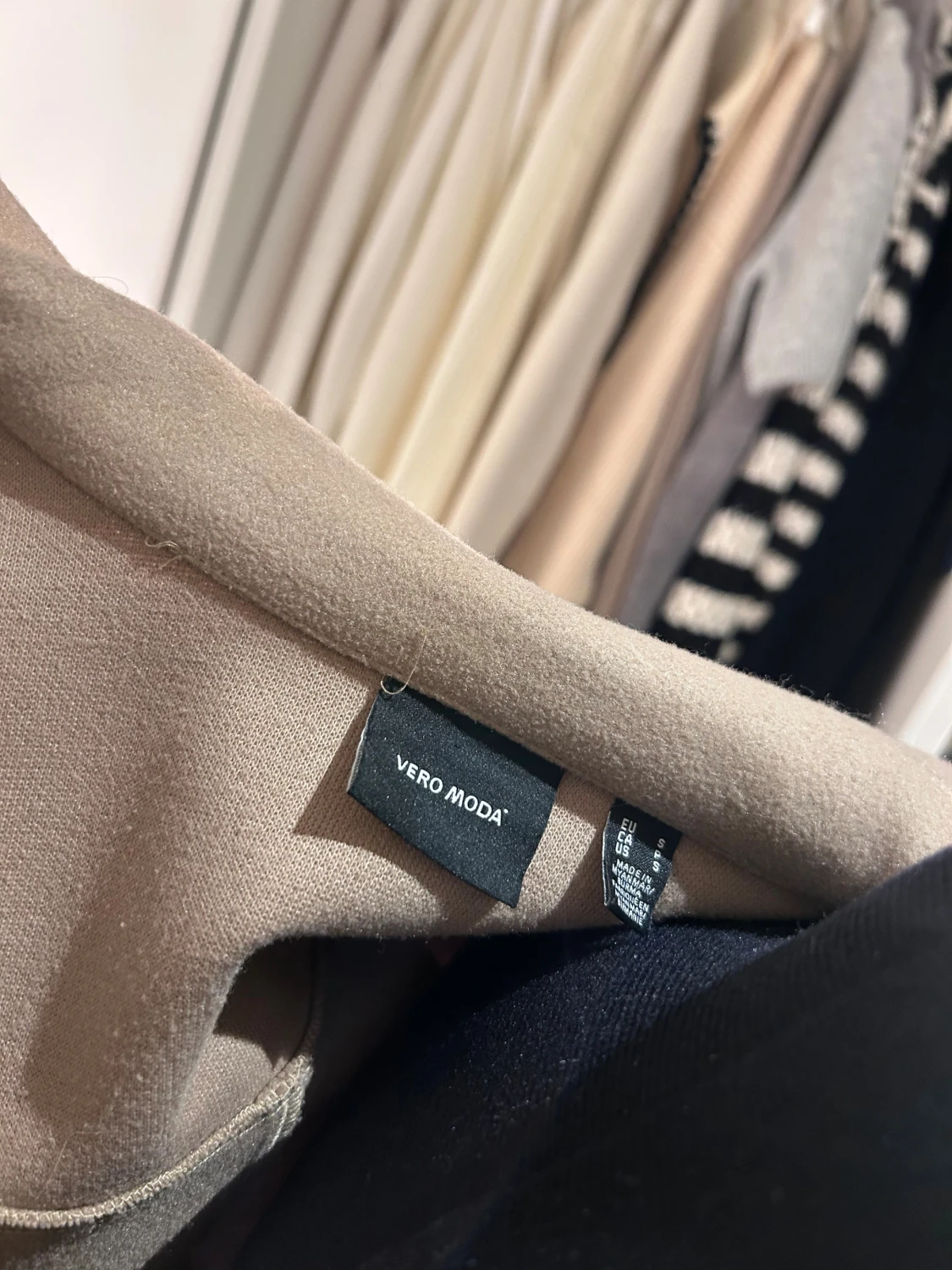 Beige kappa i ullmix - 4