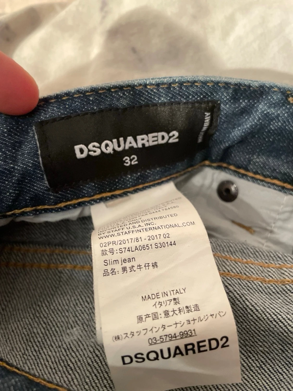 Dsquared2 slim jeans med slitningar - 3
