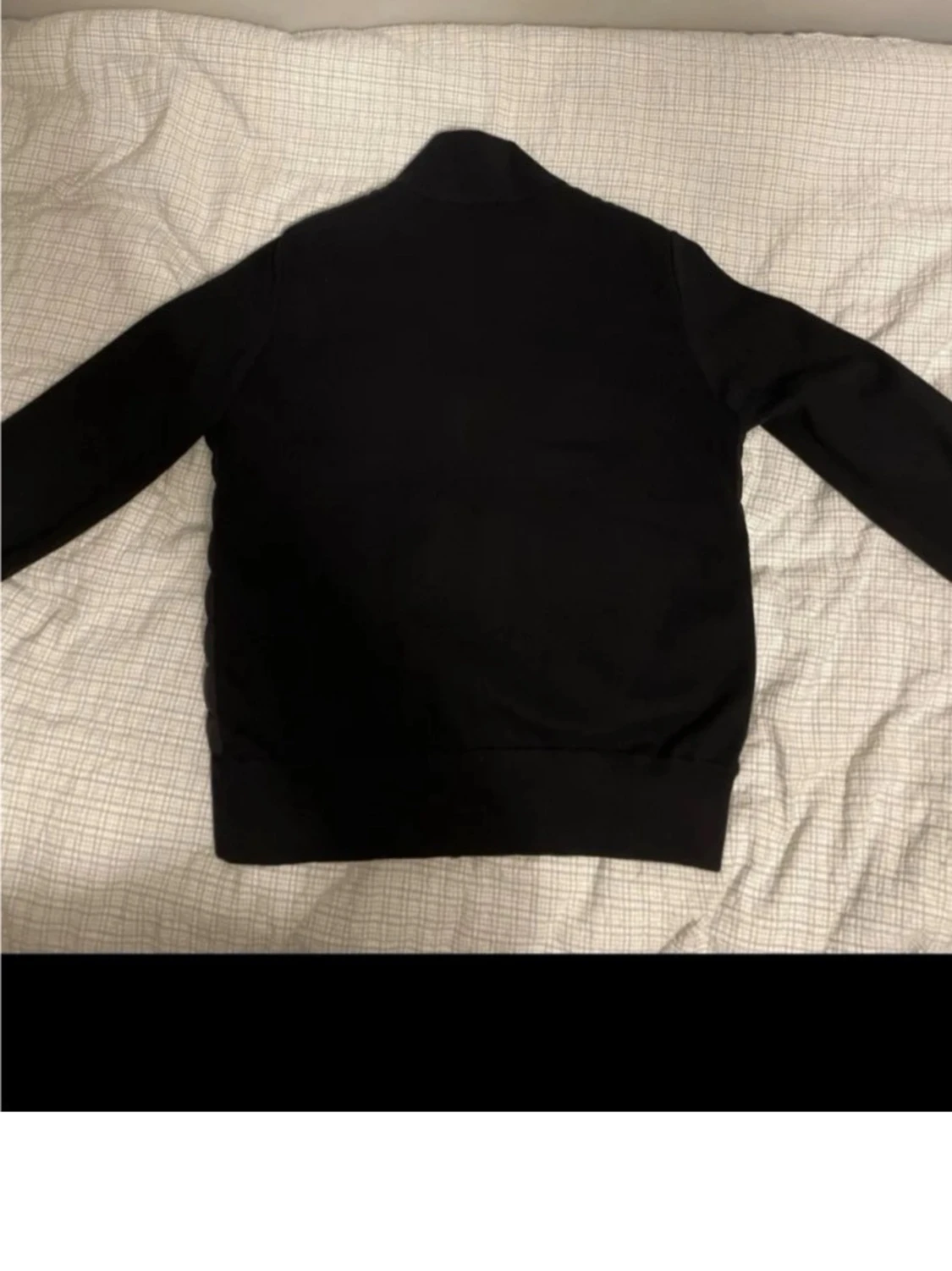 Svart Moncler pufferjacka med stickade ärmar - 2