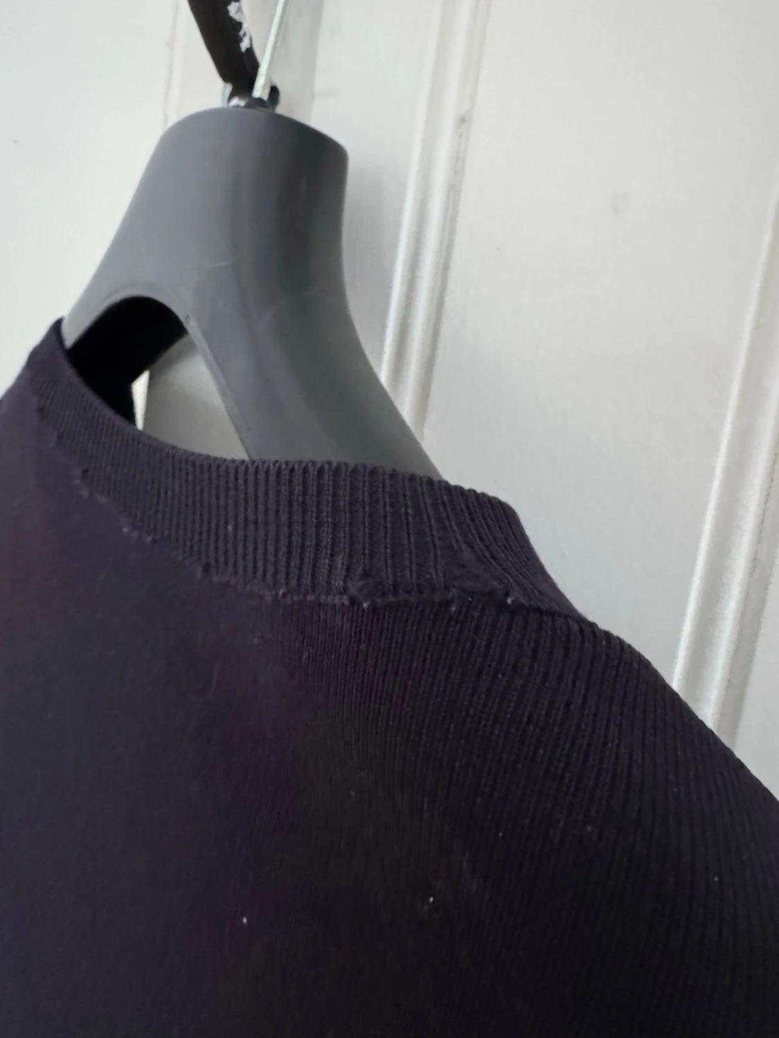 Mörkblå quiltad cardigan jacka Moncler - 5