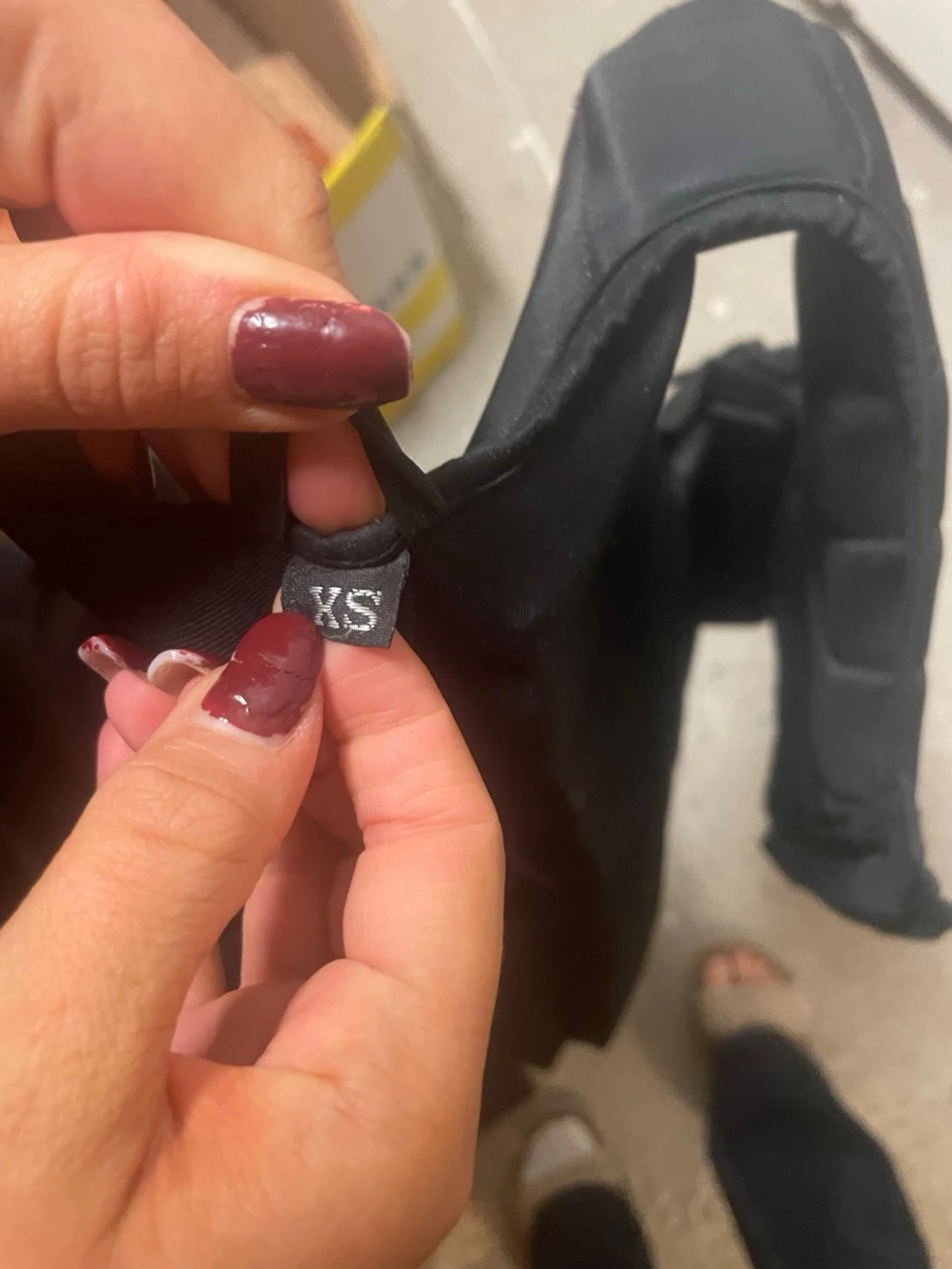 Svart quiltad säkerhetsväst XS - 2