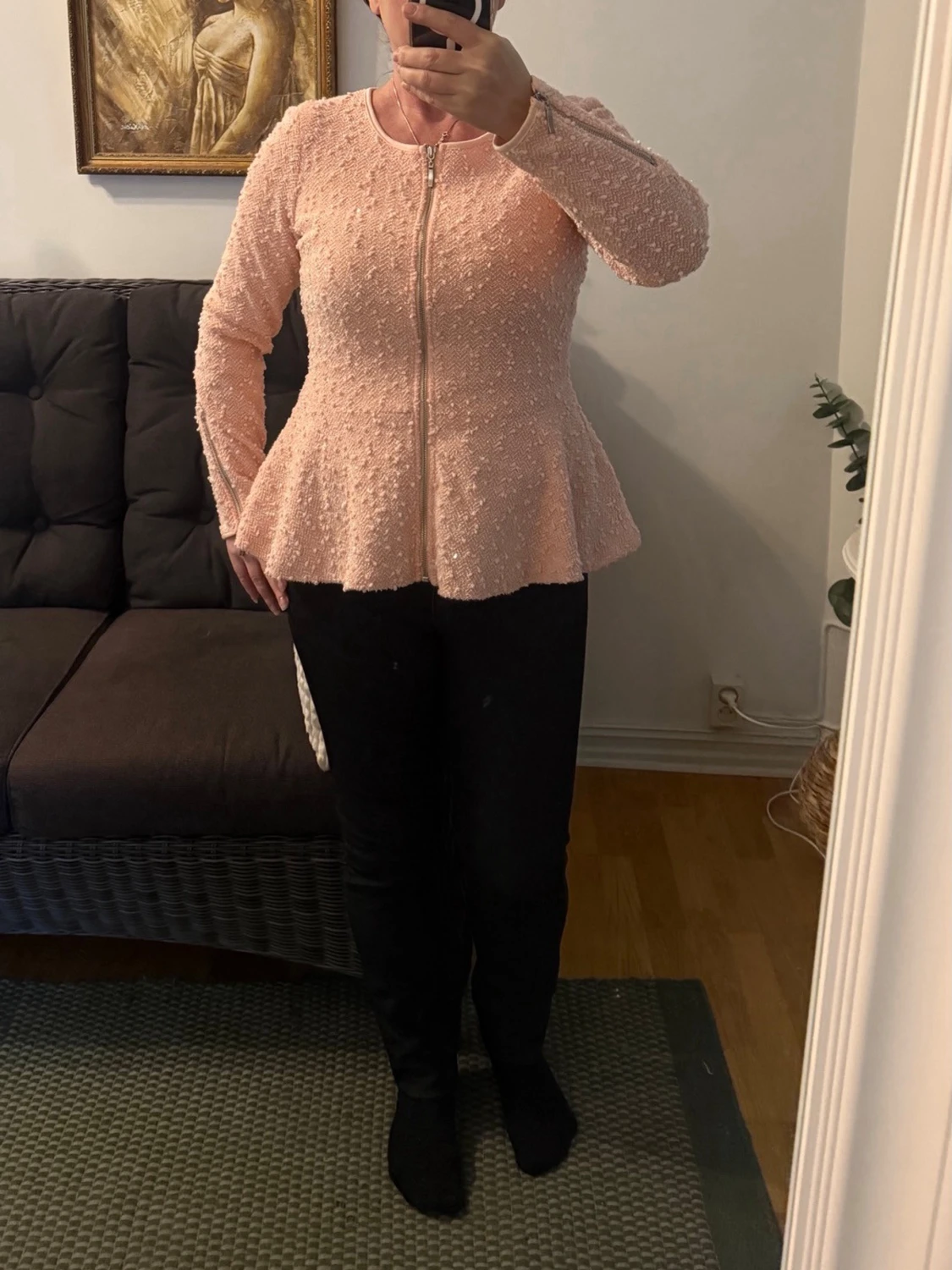 Vackert gnistrande kofta, fodrad. - 4