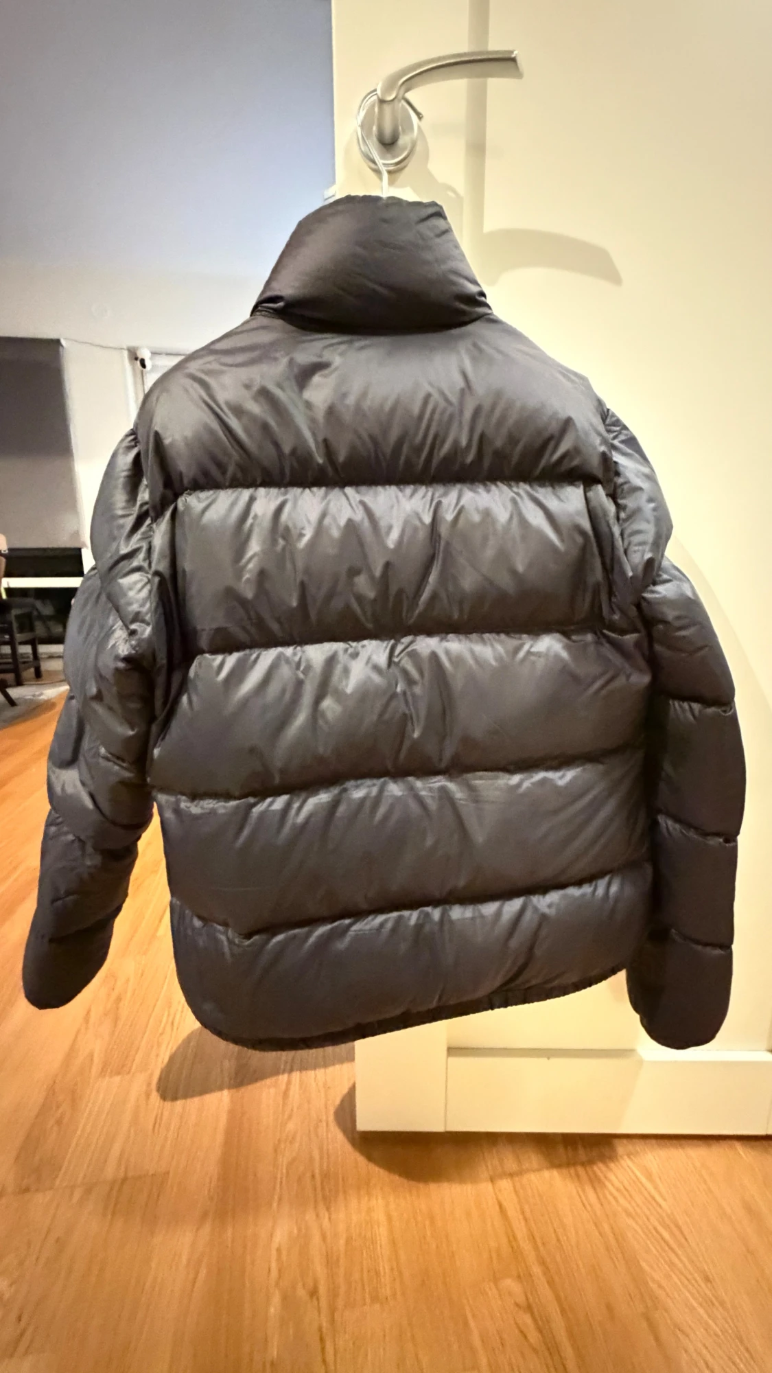 Black Lannic Quilted Shell Down Jacket - 2