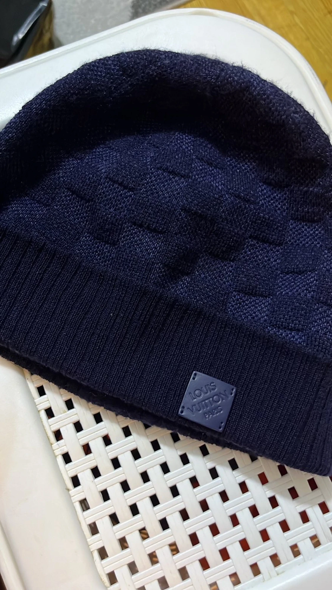 Mörkblå Louis Vuitton mössa - 4
