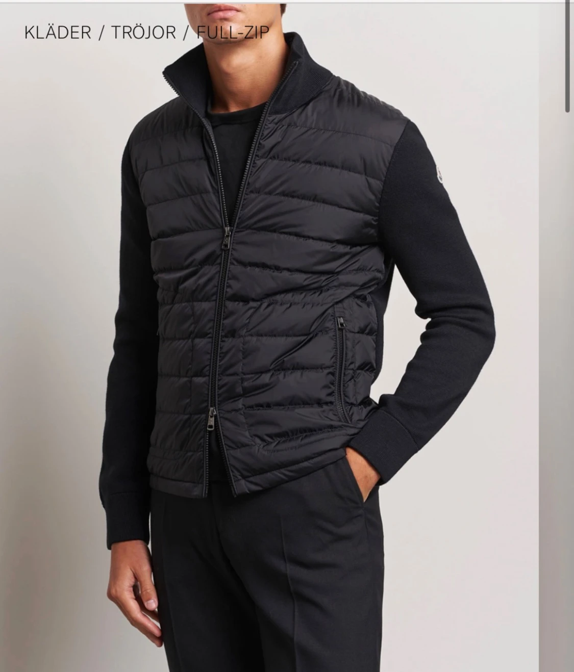 Svart hybrid cardigan Moncler S - 5