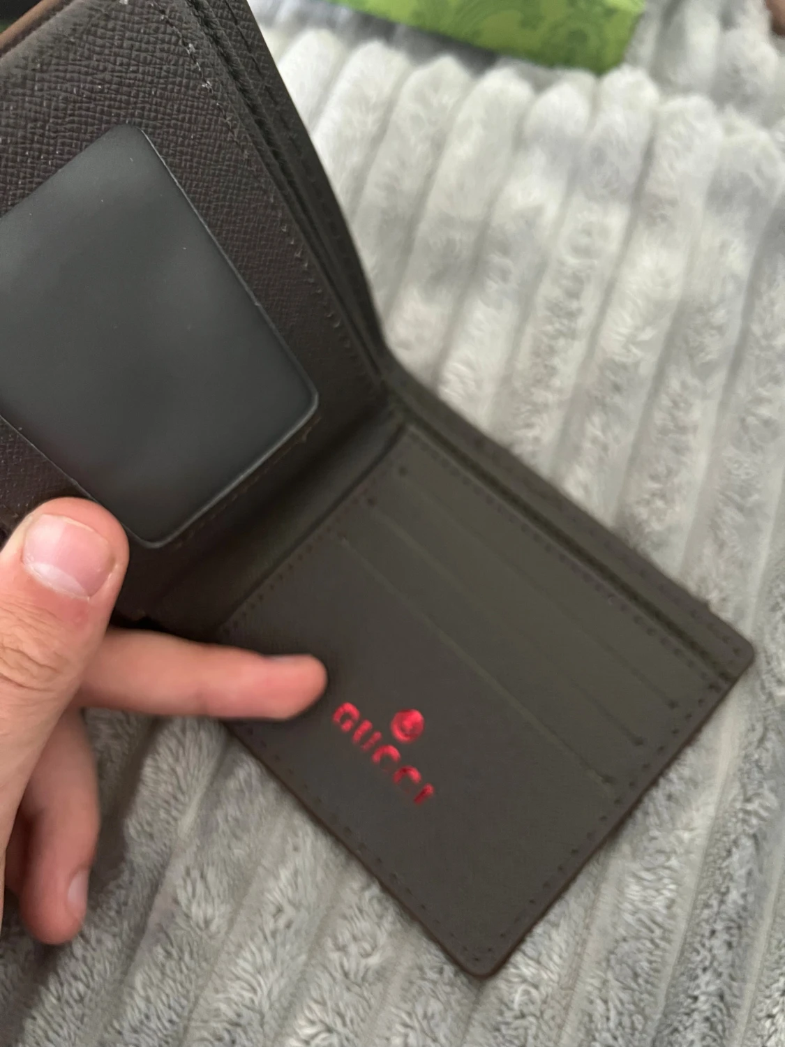 Svart/beige tiger plånbok  - 2