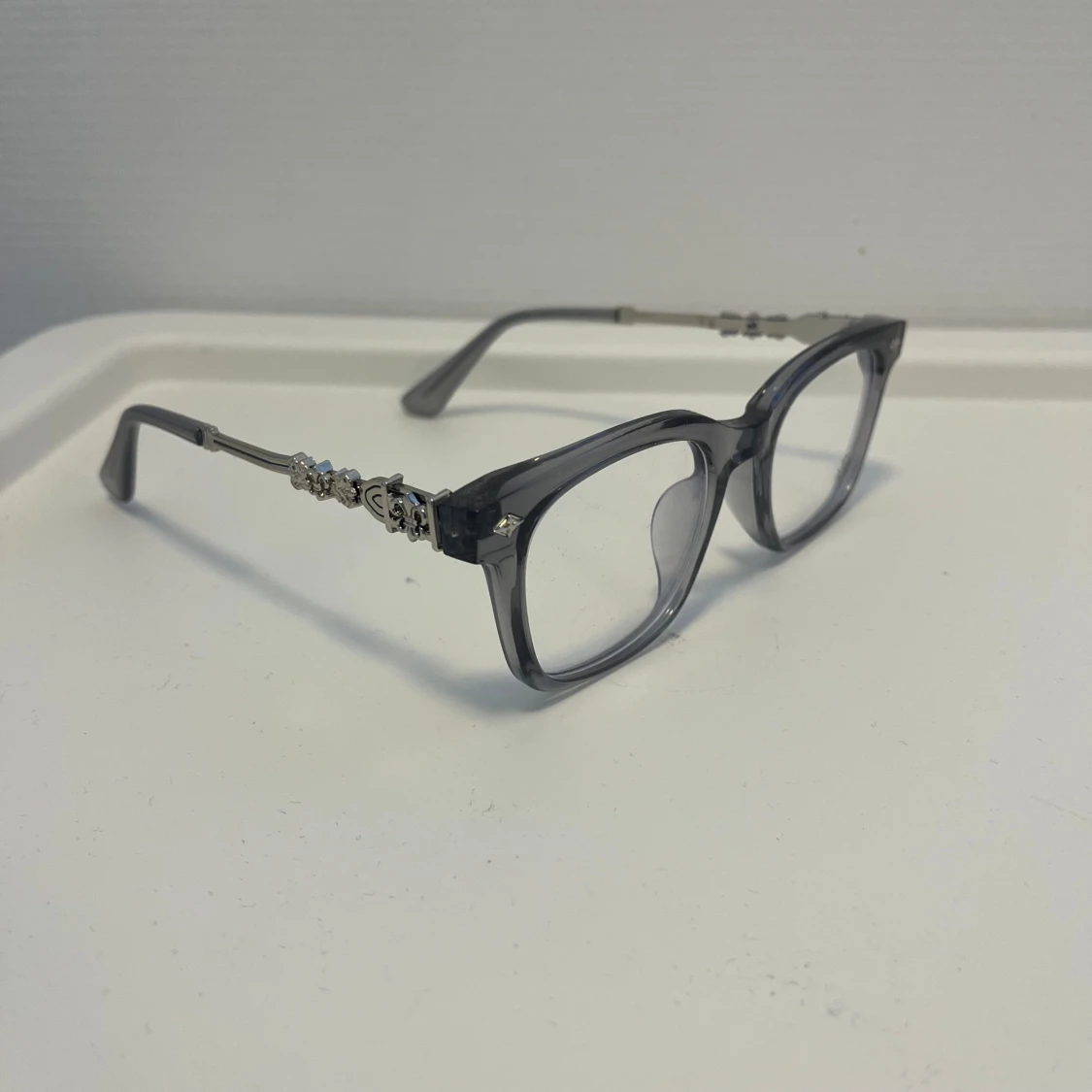 chrome heart inspirerande glasögon gråa