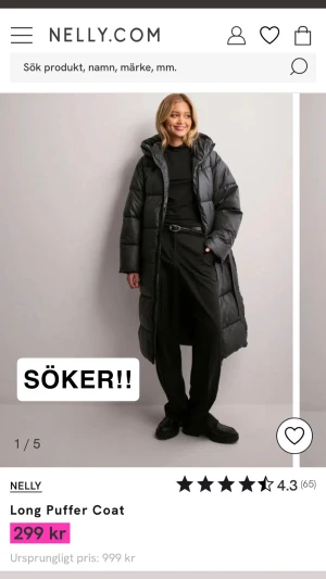 Söker denna jackan ifrån Nelly! - Kontakta mig om ni har någon till salu!