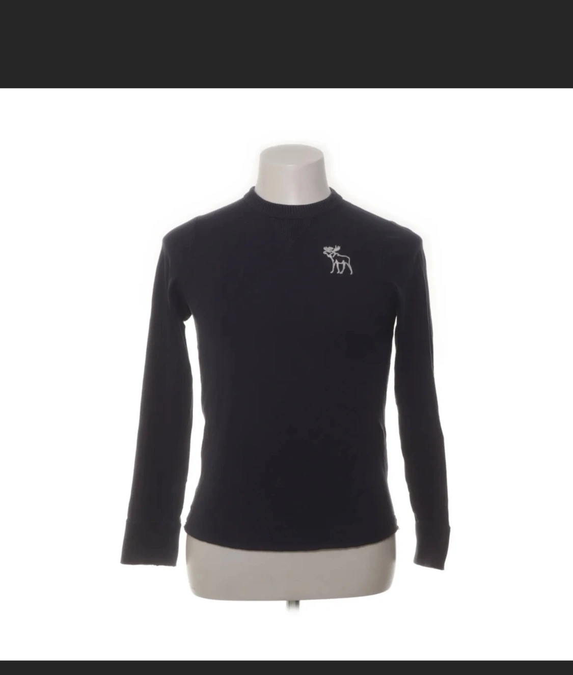 Mörkblå långärmad tröja Abercrombie