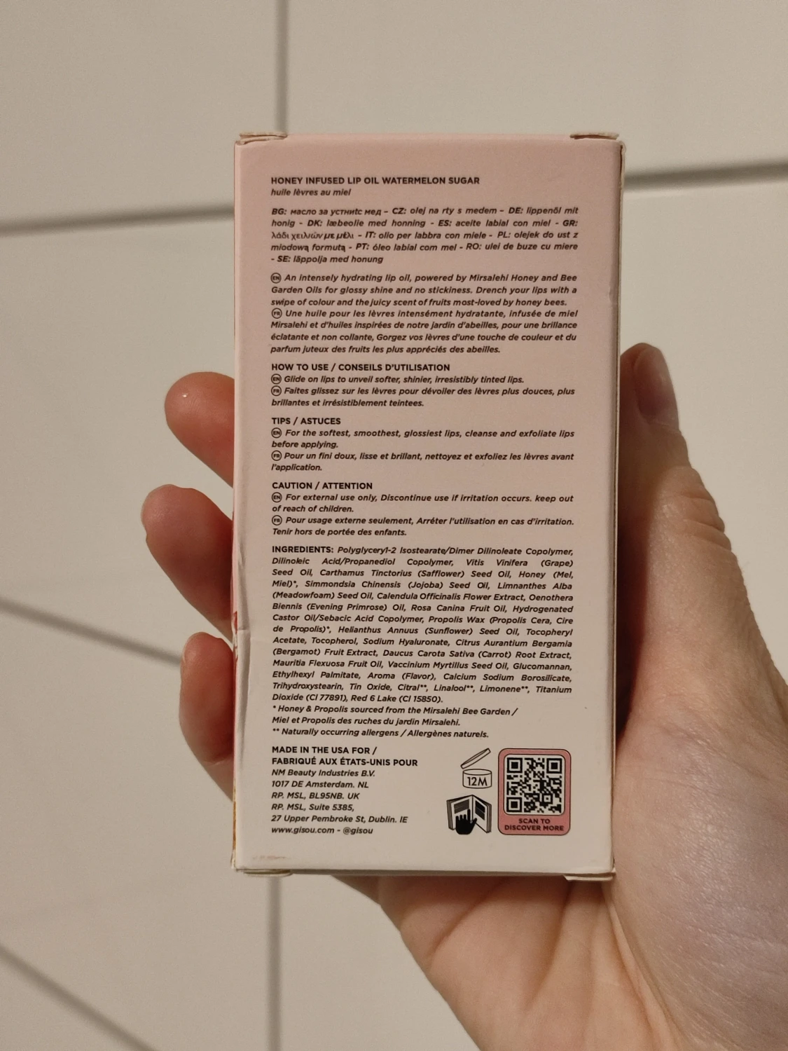 Gisou Honey Infused Lip Oil - Watermelon Sugar - 4