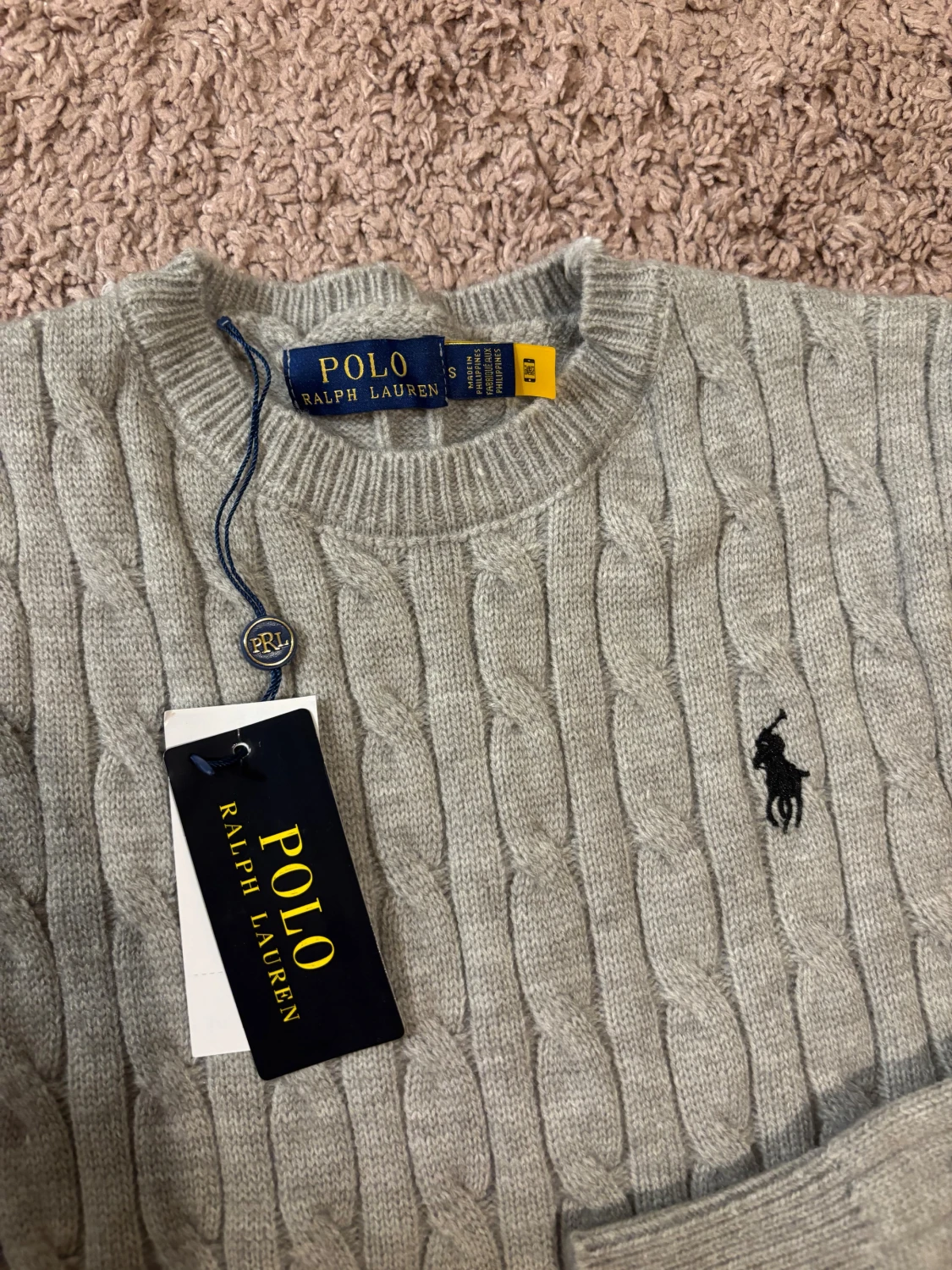 Grå kabelstickad tröja Polo Ralph Lauren - 2