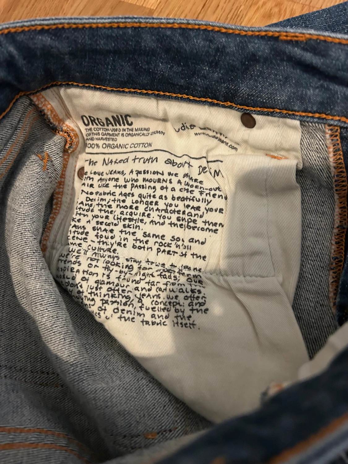 Blå Nudie Jeans W25 L32 - 2