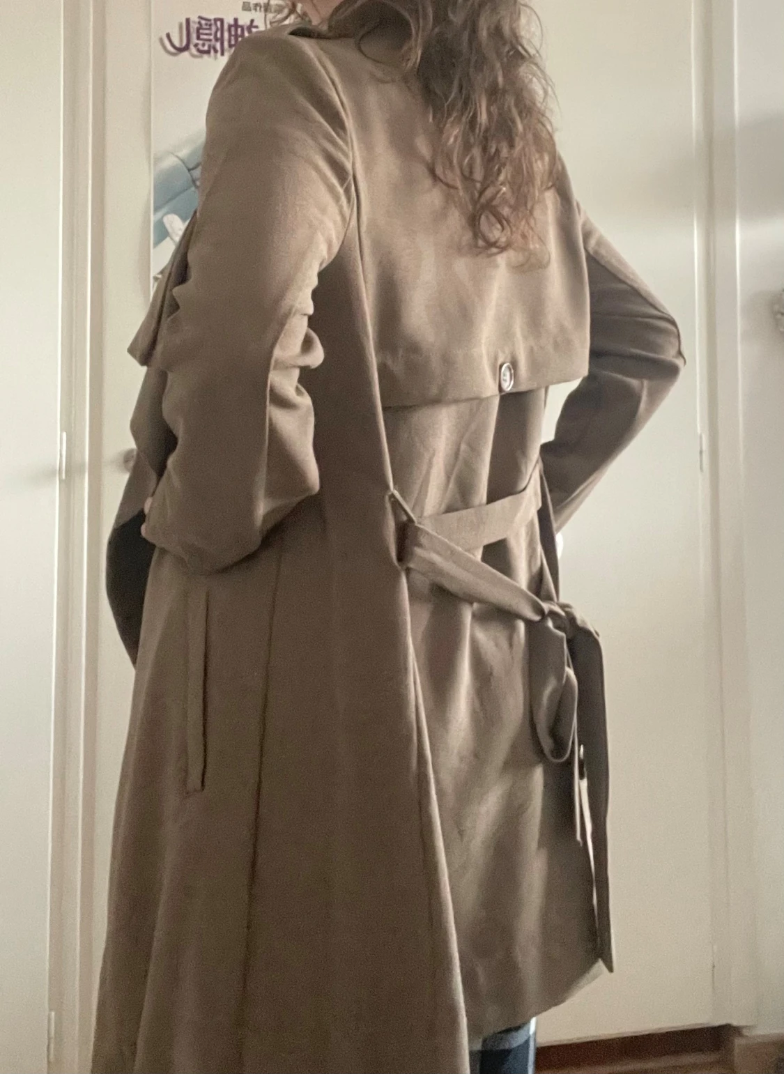 Brun kappa/trenchcoat - 2