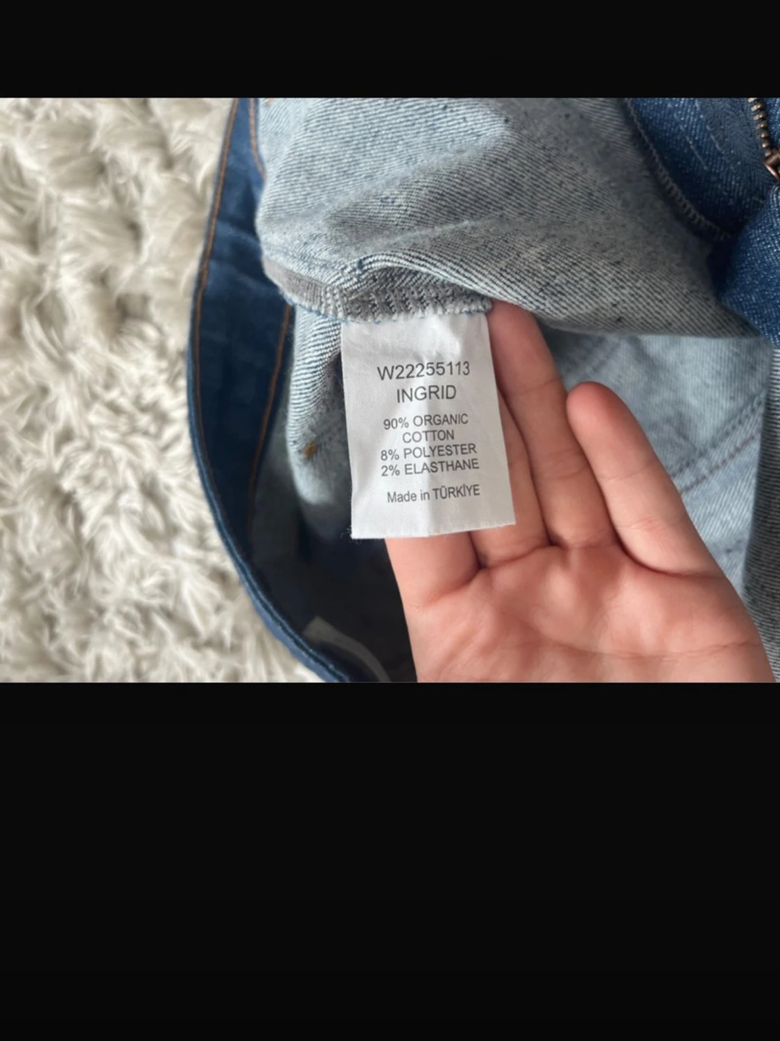 Blå wide jeans från ravens saloner  - 3