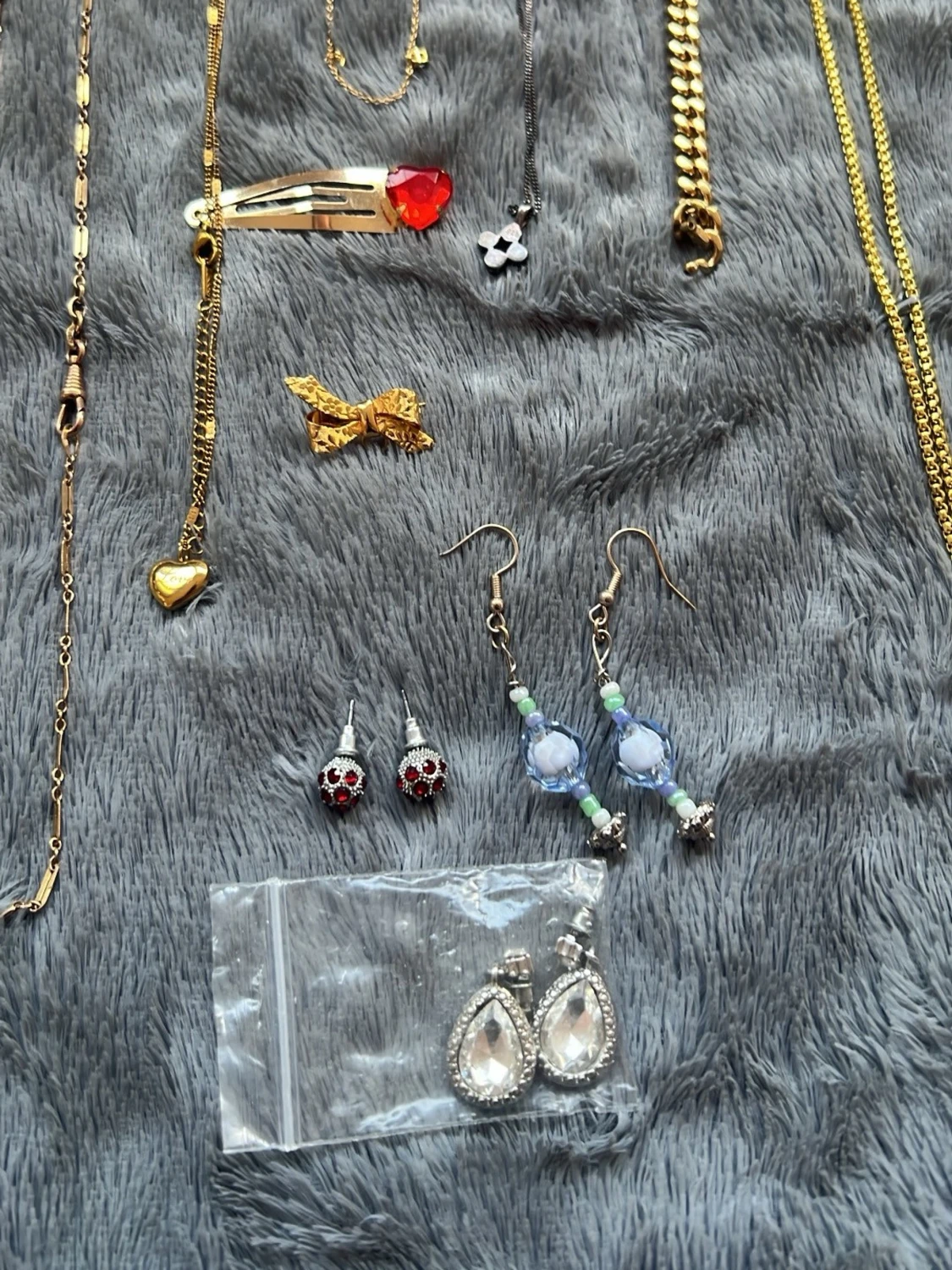 Samling vintage smycken i guldton - 5