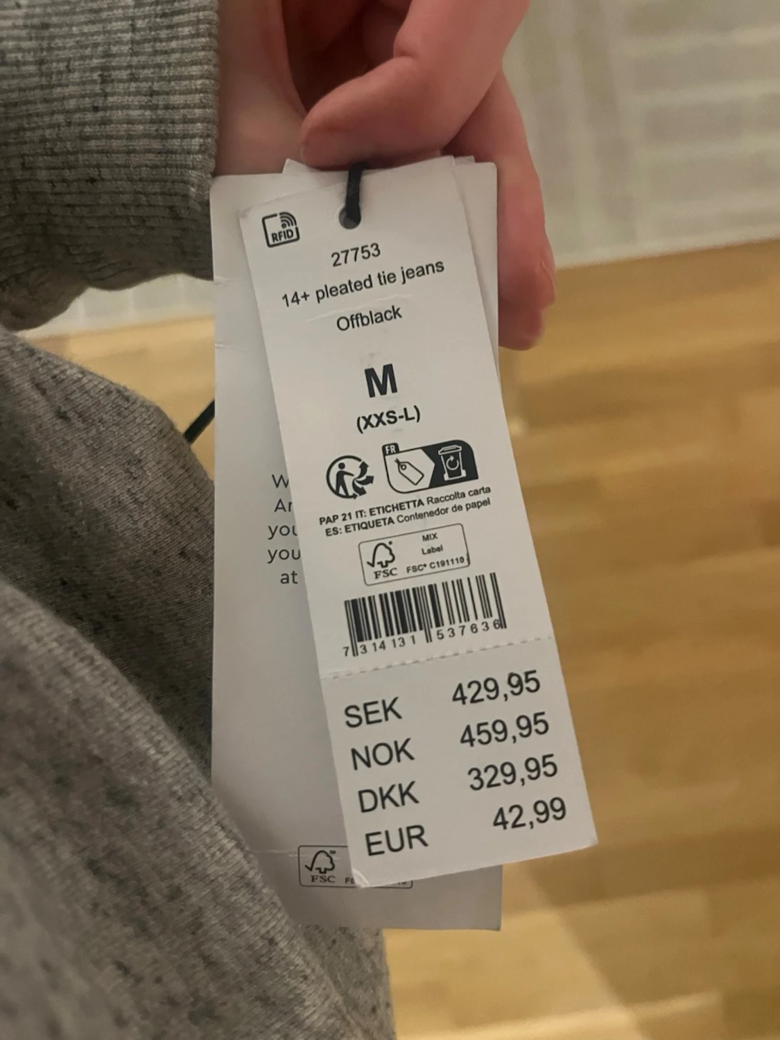 14+ pleated tie jeans Gina tricot - 1