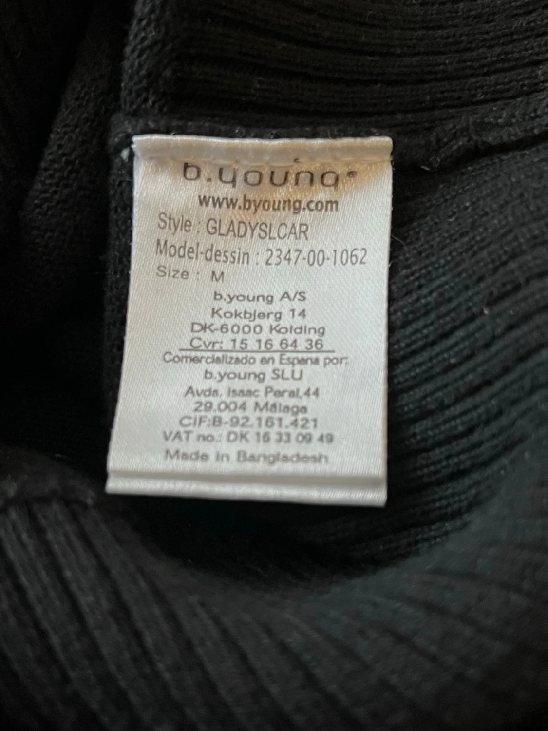 Svart kofta från b.young i bomull - 3