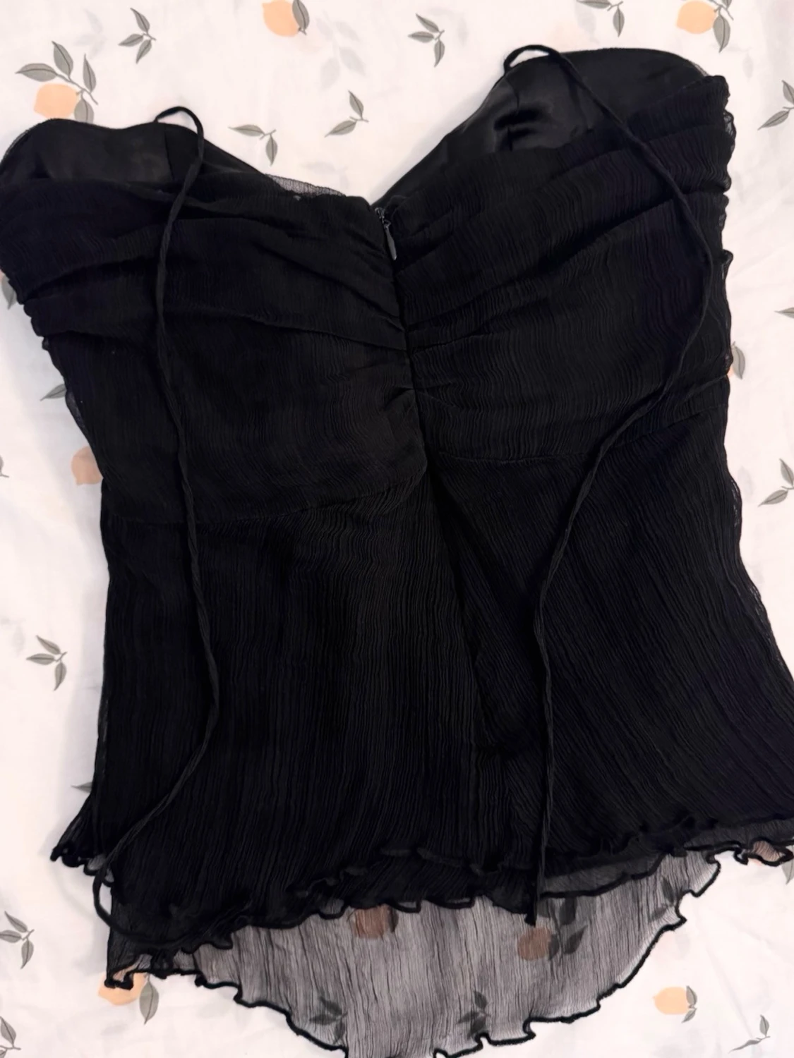 vintage y2k dark dollette halterneck knyttopp  - 3