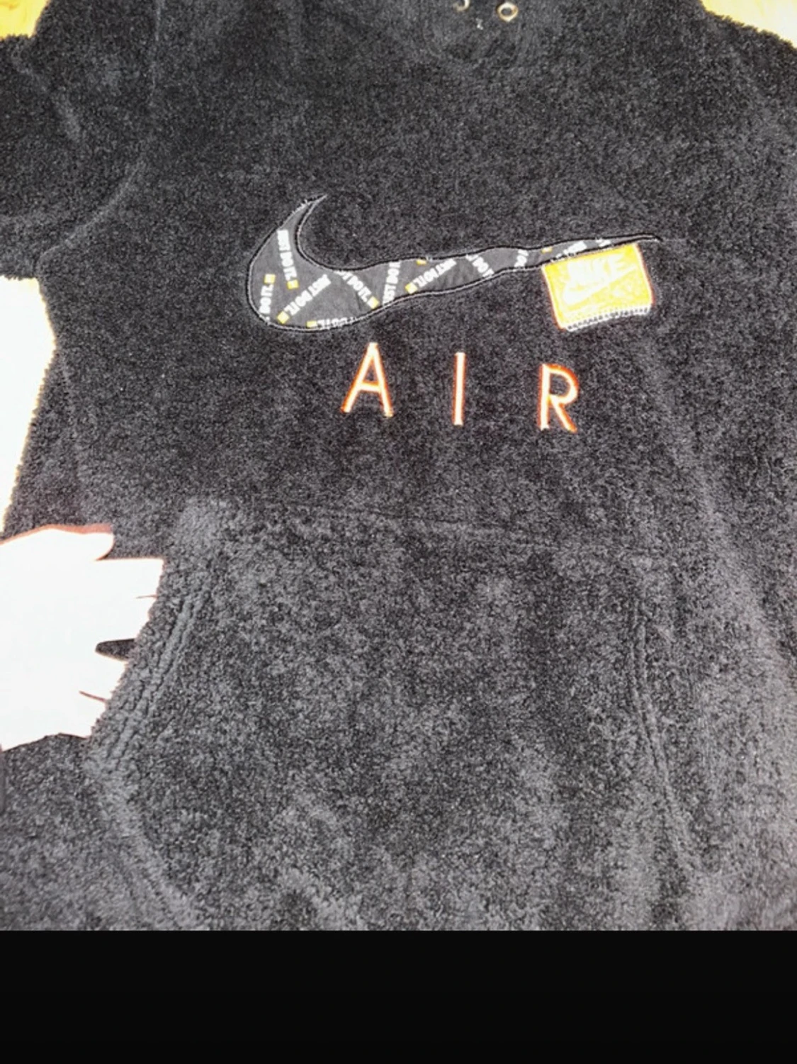 Teddy hoodie med luva och tryck från Nike - 3