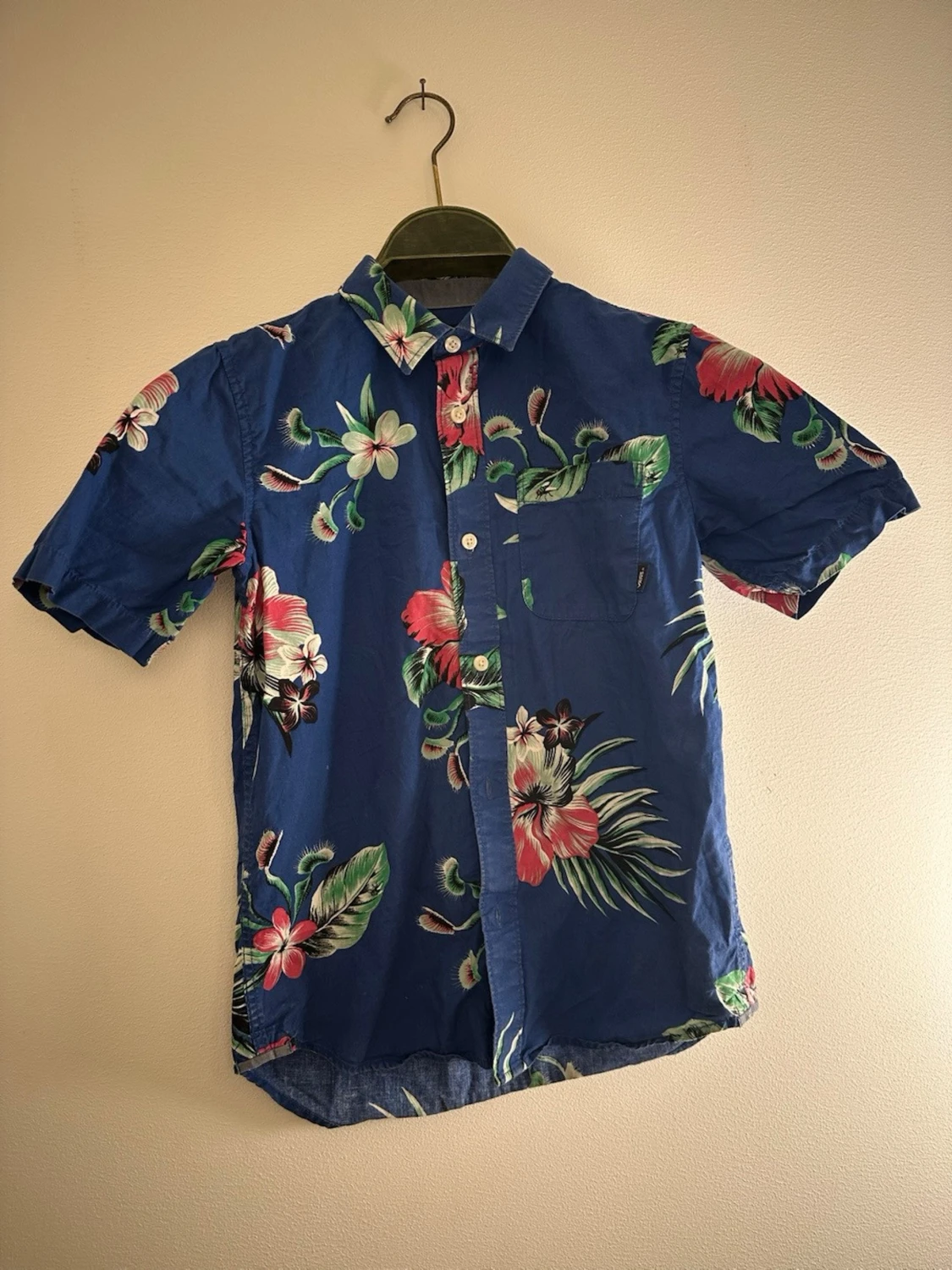 Blommig blå skjorta från Vans