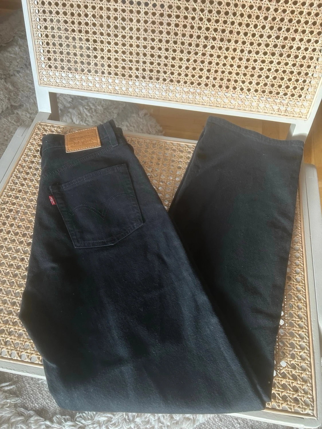 Levi's Ribcage Straight Ankle jeans svart