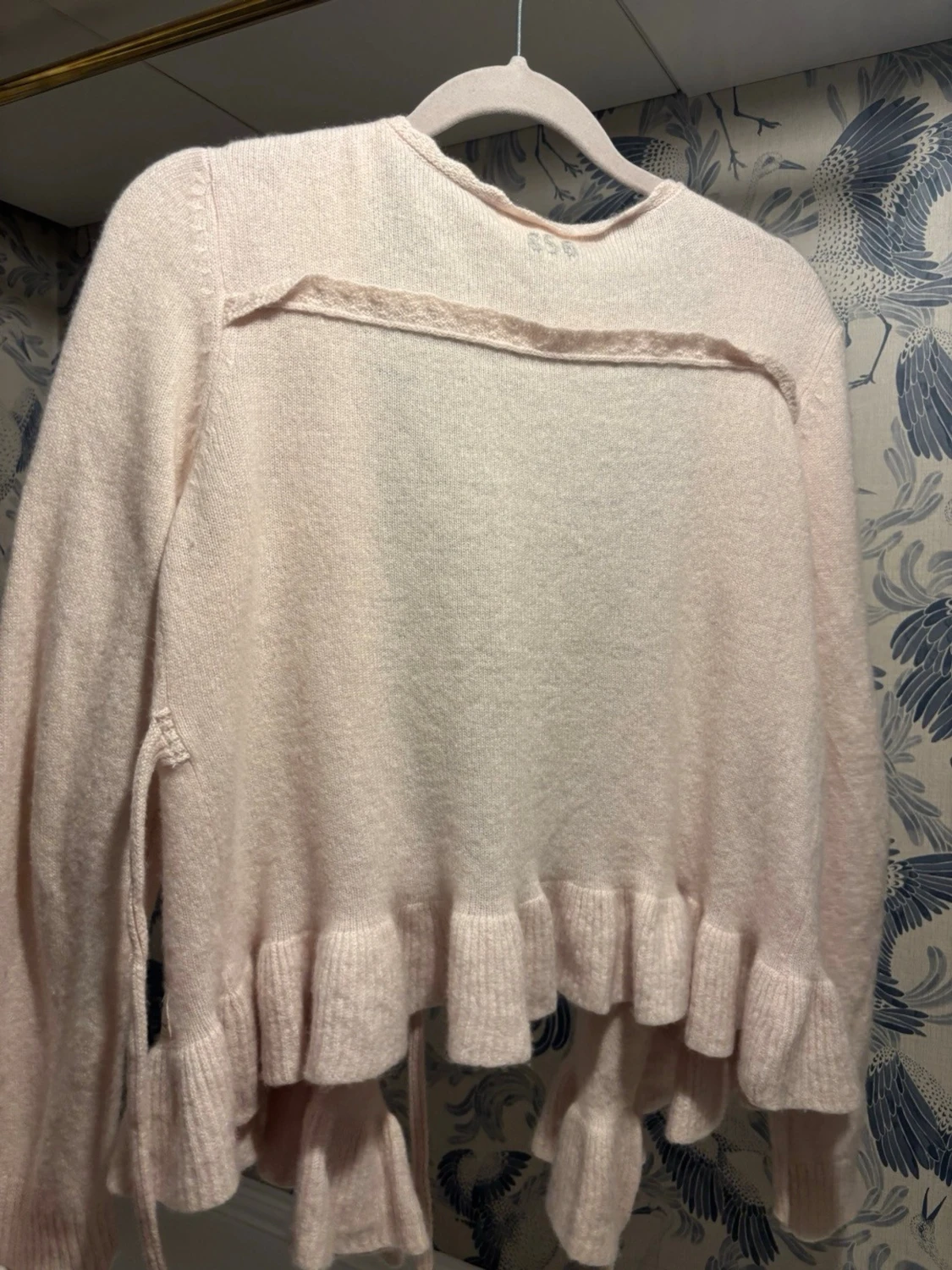 Ljusrosa omlottkofta från Odd Molly med volangkant - 2