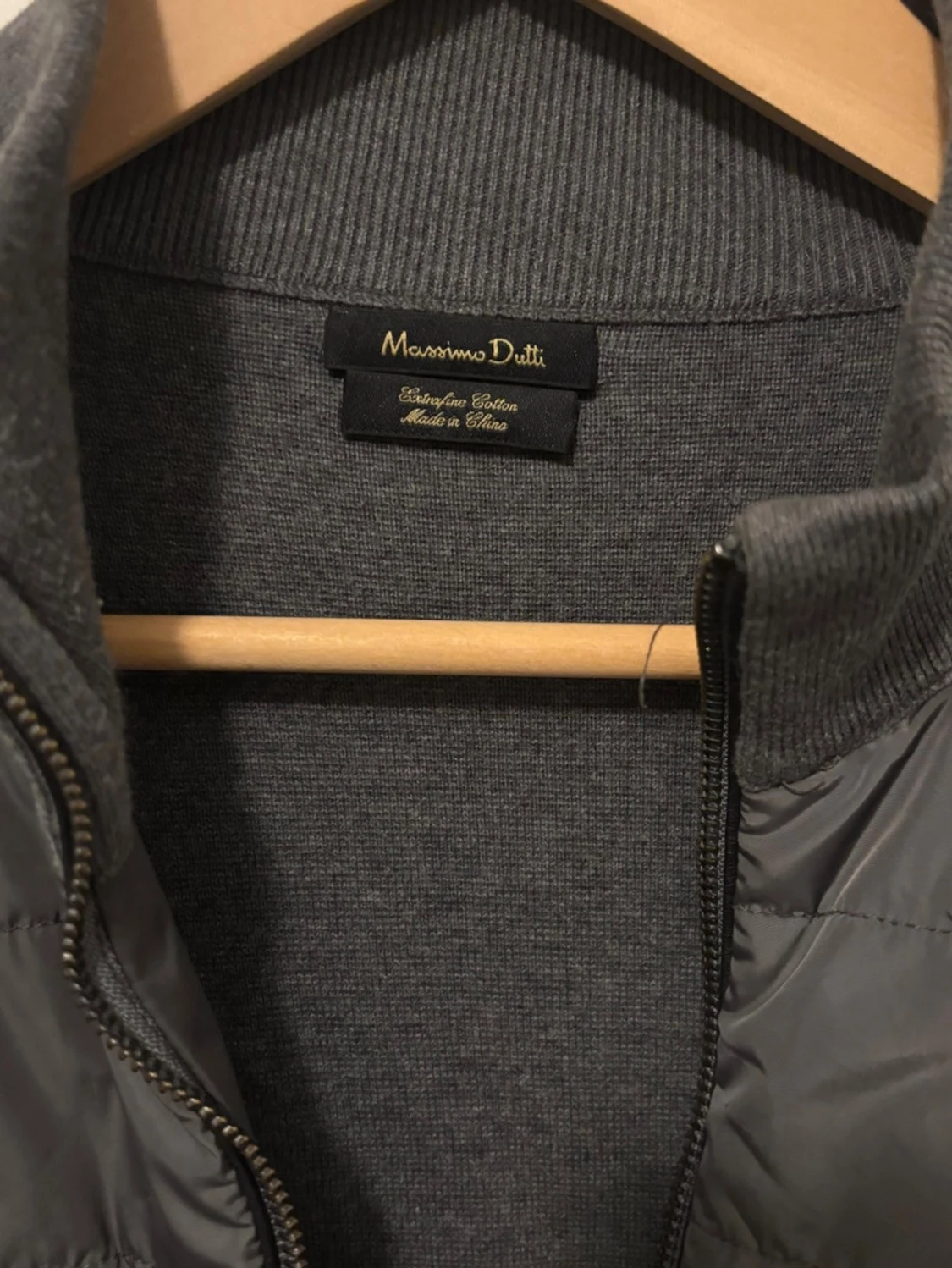 Grå quiltad jacka Massimo Dutti cardigan - 2