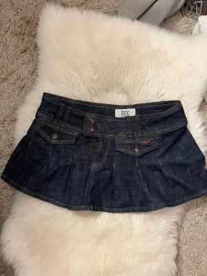 lowwaist jeanskjol  - lowwaist snygg kort jeans kjol